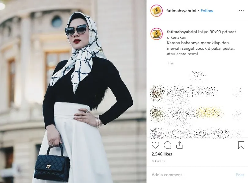 Credit: instagram.com/fatimahsyahrini