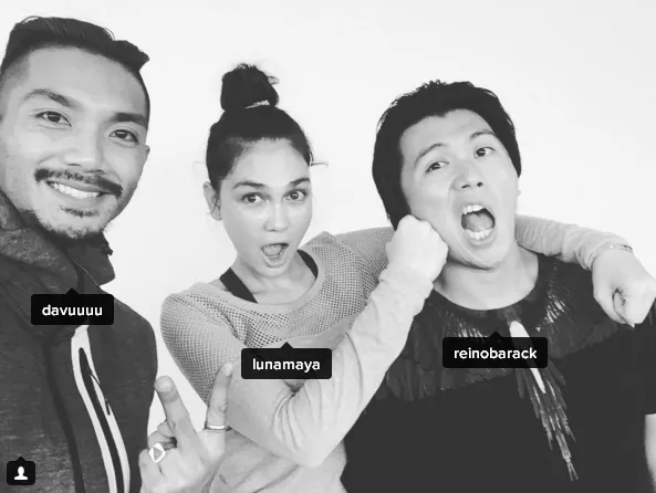 Salah satu foto kebersamaan Luna dan Reino. So sweet ya?