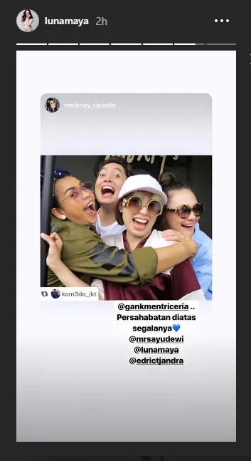 Luna Maya © Instagram.com/lunamaya (diambil 1/3/19 pukul 14.00 WIB).