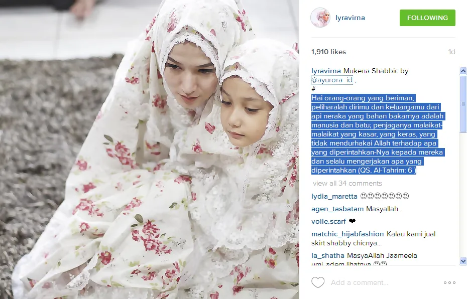 Lyra Virna dan Eisha, putri cantiknya © Instagram/@lyravirna