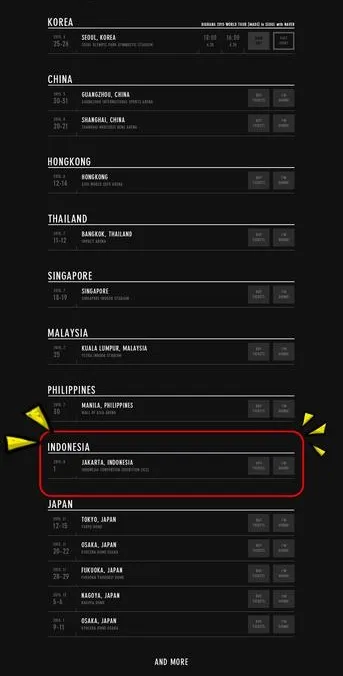 Jadwal konser Big Bang MADE TOUR, ada Indonesia © YG Ent