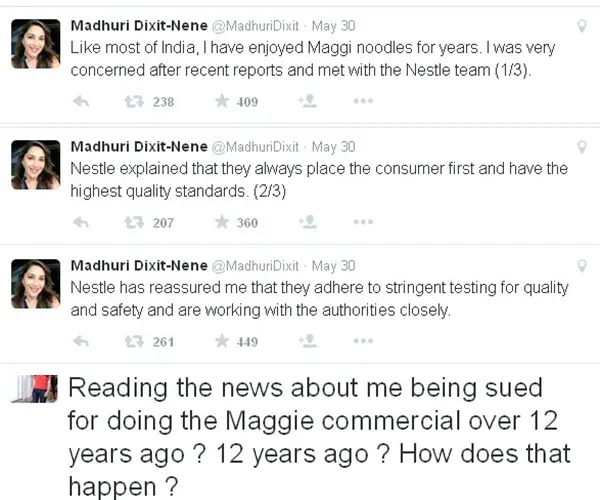 Ini dia tanggapan Madhuri Dixit dan Preity Zinta soal kasus mie instan yang menjerat mereka @twitter.com/MadhuriDixit @twitter.com/realpreityzinta