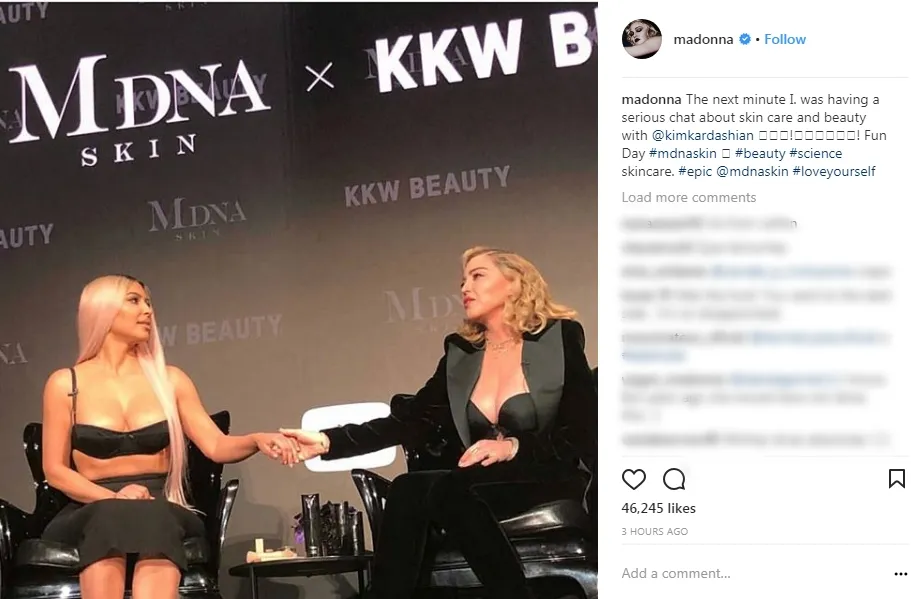 Mungkin gak Kim dan Madonna jadi Hollywood BFF? instagram.com/madonna