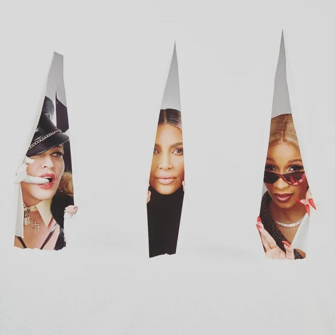 Ratu pop Madonna berpose dengan dua selebriti sensasional. @ instagram.com/guyoseary