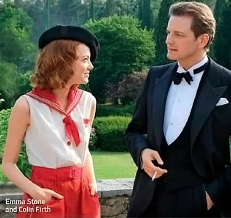 Emma Stone & Colin Firth @foto: MAGIC IN THE MOONLIGHT 
