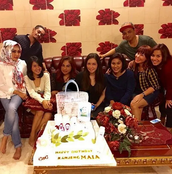 Maia rayakan ulang tahunnya yang ke-40 dengan manis dan sederhana ©instagram/maiaestiantyreal