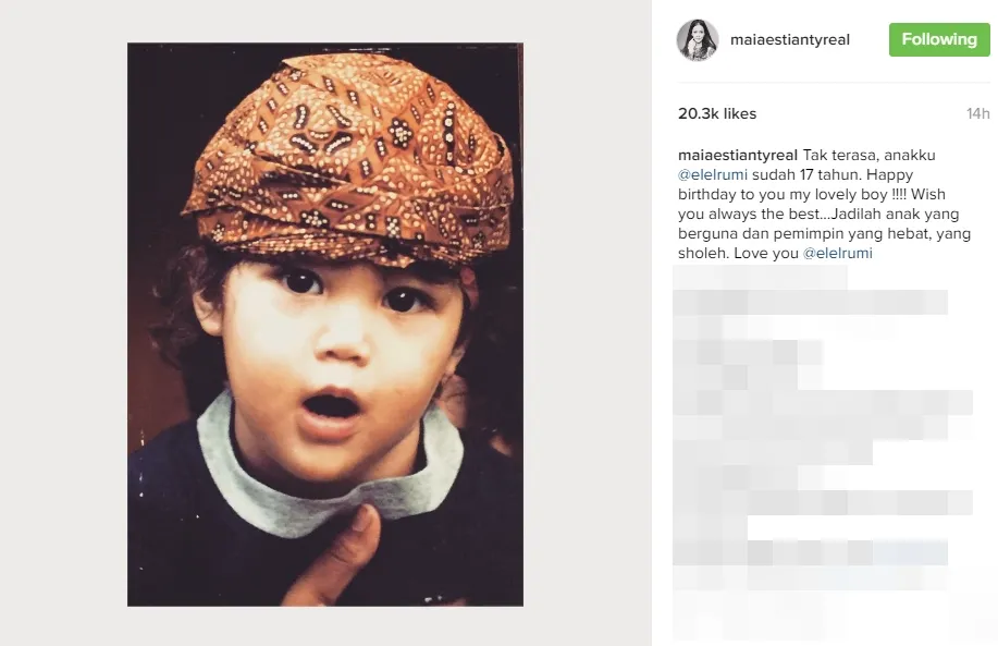 Happy birthday El Rumi ©instagram/maiaestiantyreal