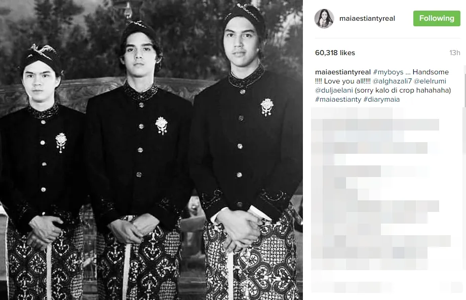 Ini foto yang diposting Maia ©instagram/maiaestiantyreal