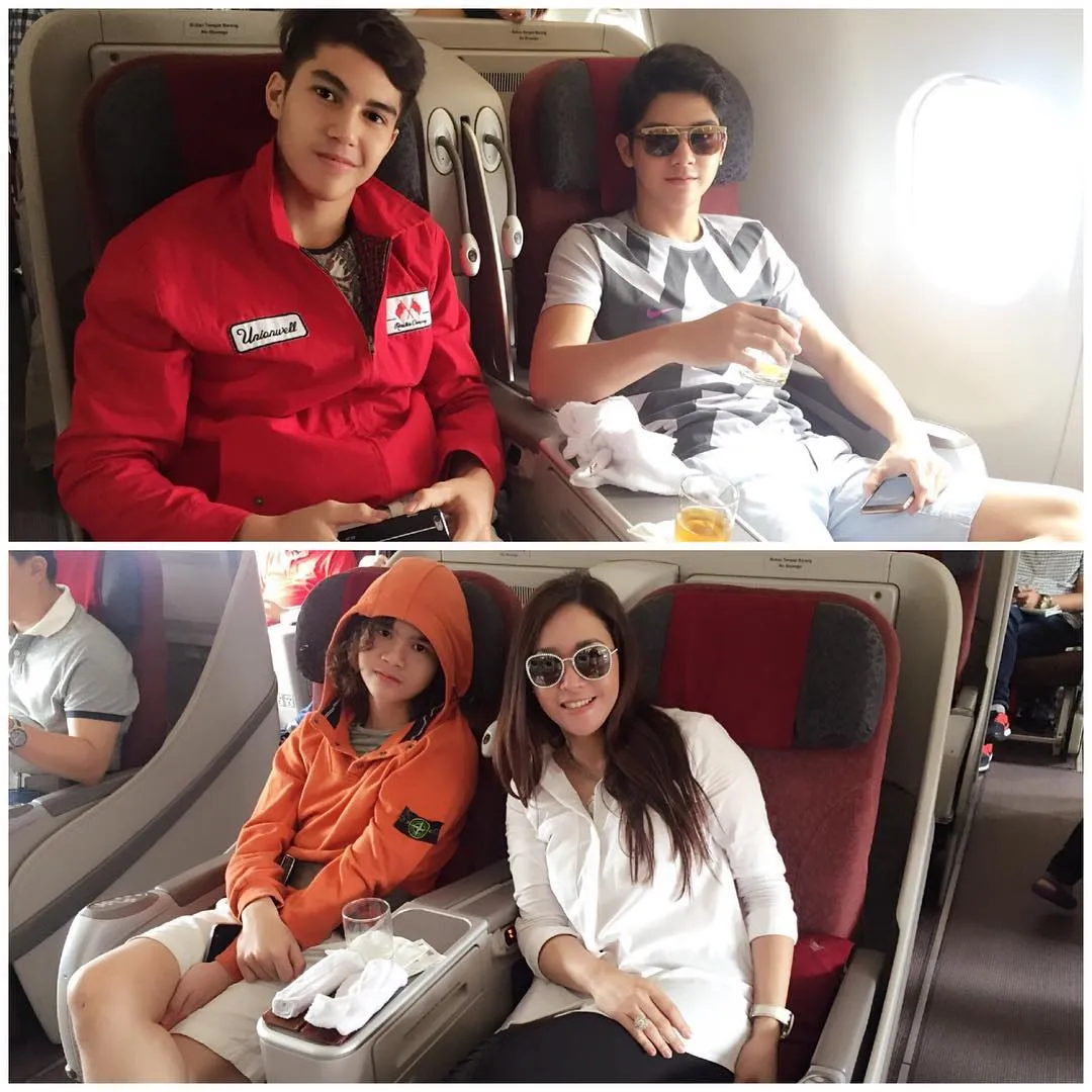 Maia Estianty ajak Al, El, dan Dul liburan ke Bali. ©Instagram/maiaestiantyreal