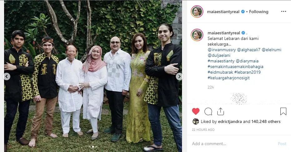 Credit: instagram.com/maiaestiantyreal