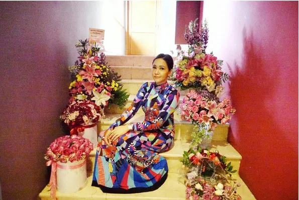 Maia banyak dapat kiriman bunga saat sakit © Instagram.com/maiaestiantyreal