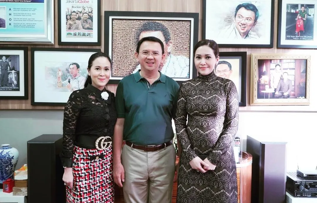 Maia dan sahabatnya, Diyen kunjungi Ahok ke rumahnya © Instagram/maiaestiantyreal