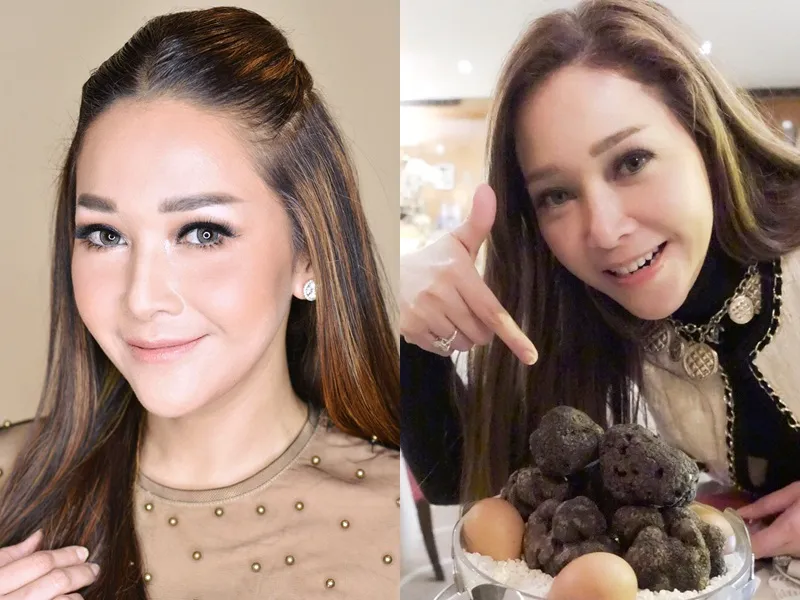 Penampilan Maia Estianty dengan make-up simple. Credit: via instagram.com/maiaestiantyreal