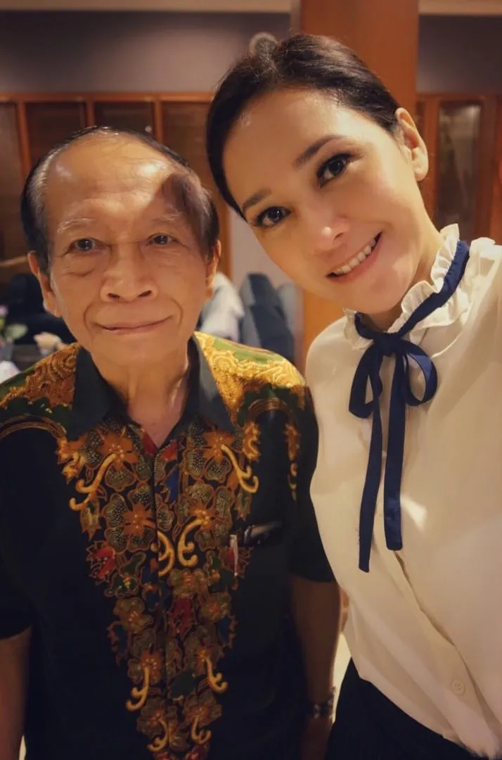 Maia dan sang ayah © Instagram/maiaestiantyreal