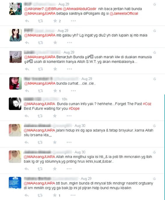 Komentar user tentang tweet Maia © Twitter/@Maiasangjuara