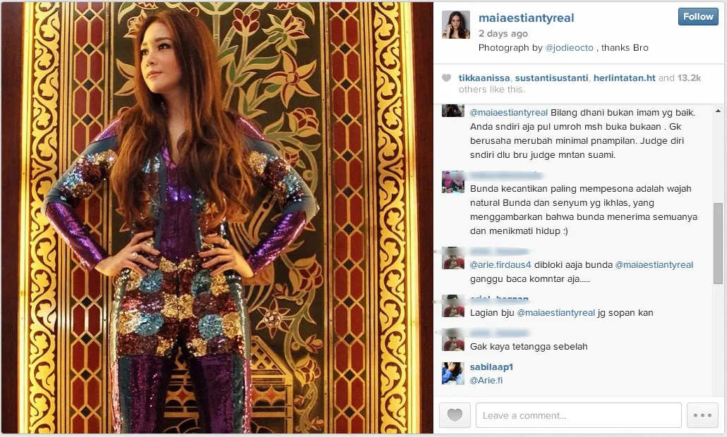 Postingan Maia Estianty. ©instagram.com/maiaestiantyreal
