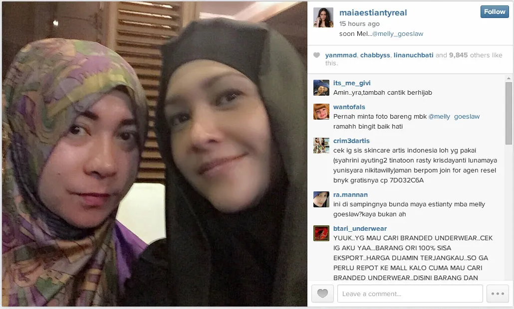 Maia berencana berhijab. ©instagram Maia Estianty