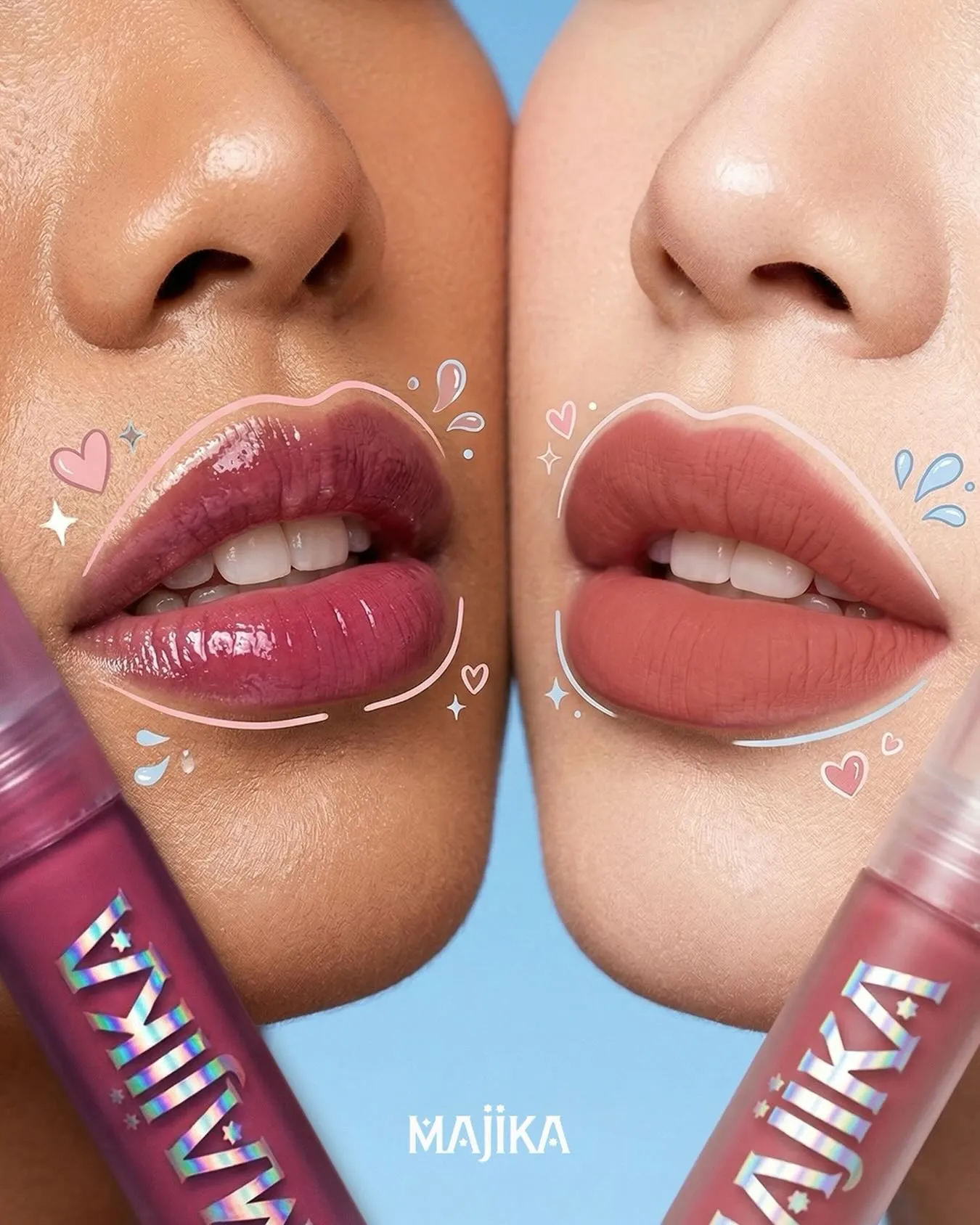 MAJIKA Unicorn Kiss dan MAJIKA Caramel Dreams. (c) Instagram/majika.official