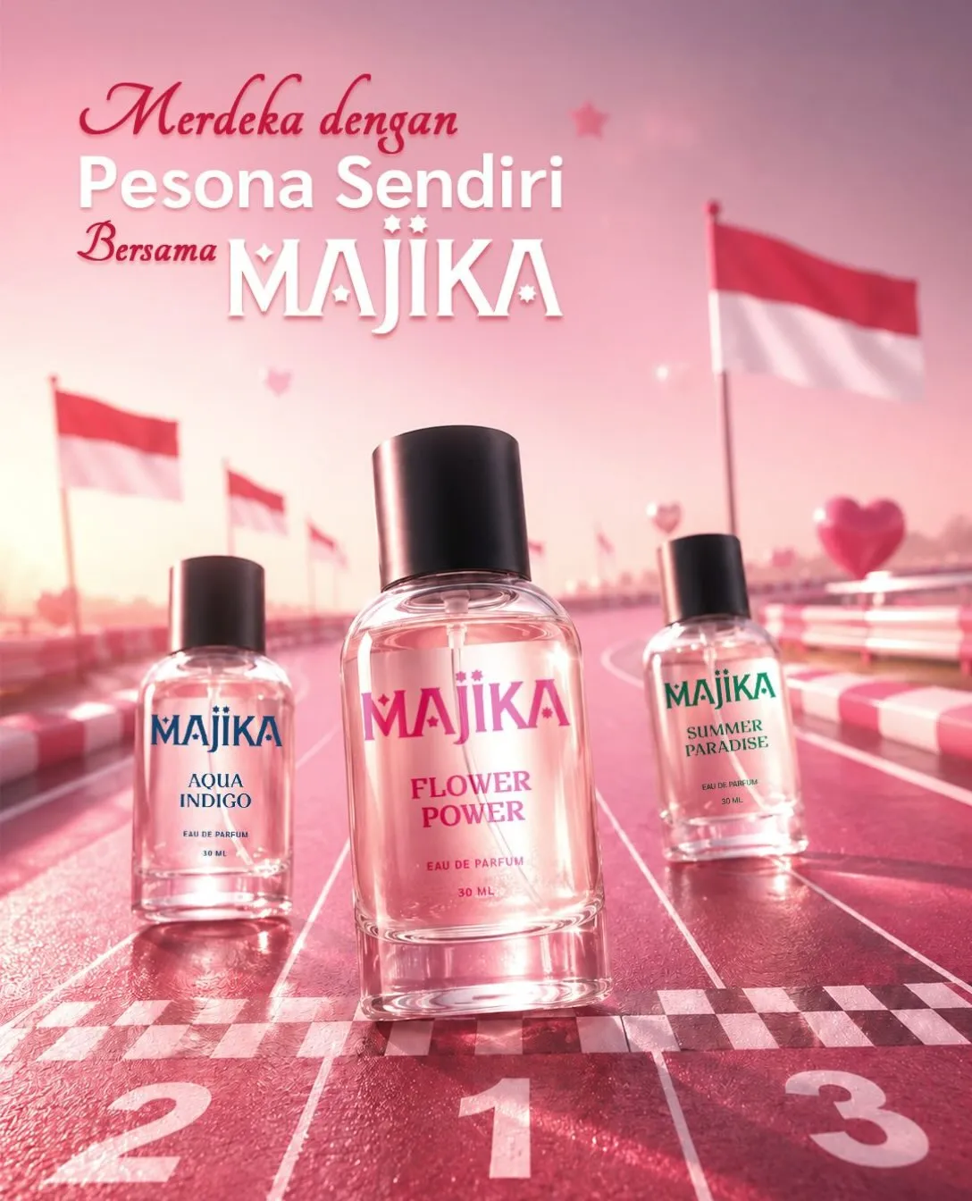 MAJIKA Flower Power, Aqua Indigo dan Summer Paradise.