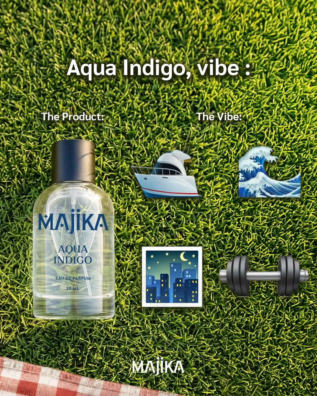 MAJIKA Aqua Indigo. (c) Instagram/majika.official