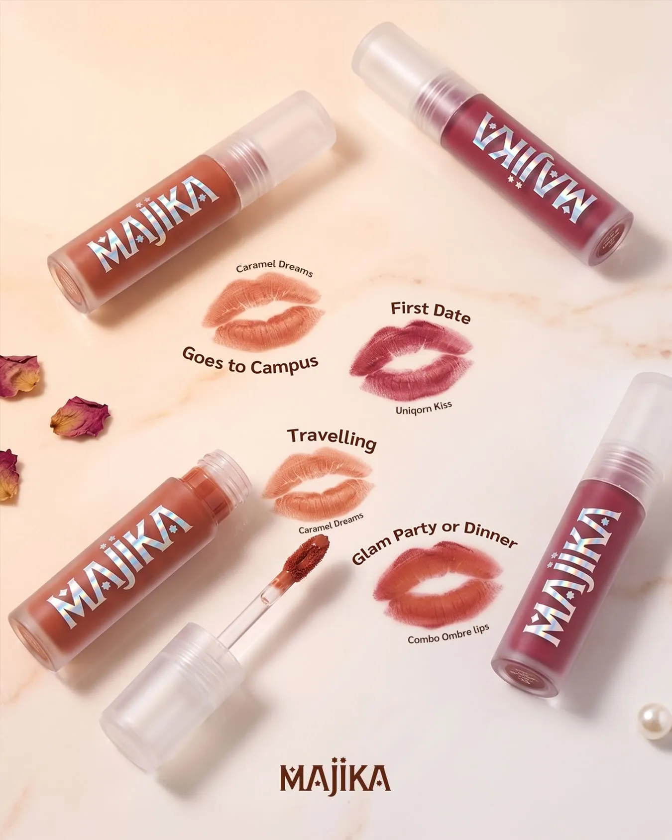 MAJIKA Caramel Dreams dan MAJIKA Unicorn Kiss.