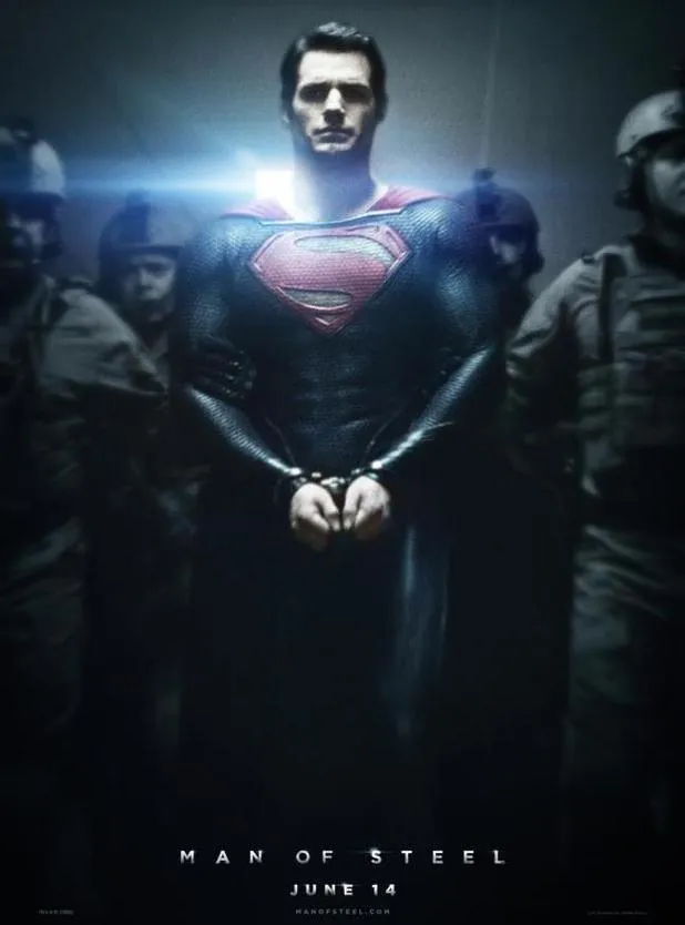 Poster Superman Man of Steel versi Warner Bros