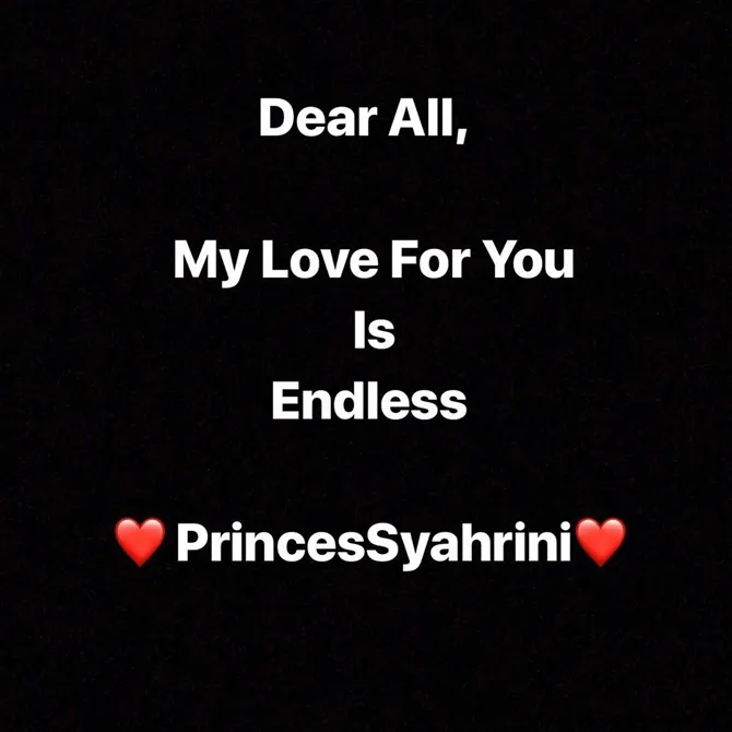 Statement dari Syahrini (credit: instagram.com/princessyahrini)