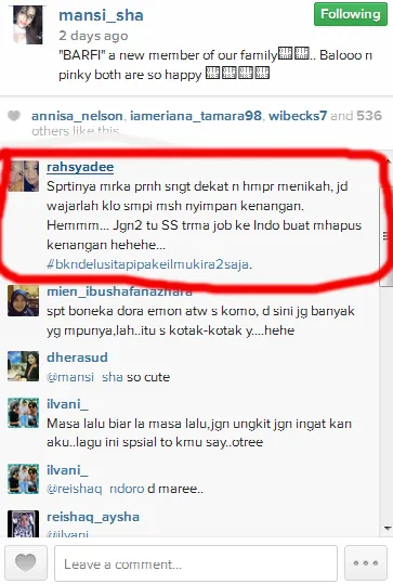 Benarkah Mansi pernah rencanakan nikah dengan Shaheer? @instagram/mansi_sha