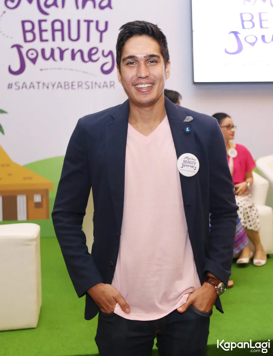 Marcell santai saat ditanya kapan akan seriusi Echi/©KapanLagi.com®/Budy Santoso