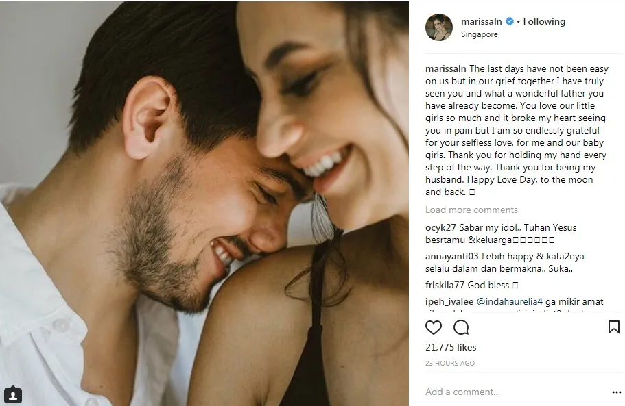 Marissa Nasution pasca jalani fetal surgery. cr: instagram.com/marrisaln