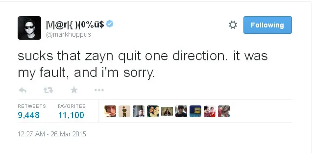 Komentar Mark Hoppus @foto: twitter.com/markhoppus