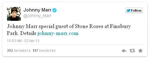 Konfirmasi Dari Johnny Marr