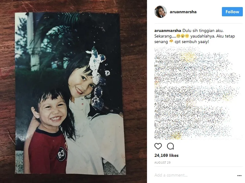 Sedari kecil, Marsha Aruan sudah tampak begitu cantik! /©instagram.com/aruanmarsha