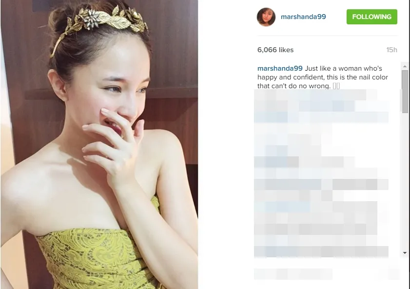 Ups, Marshanda nyaris pamer cleavage ©instagram/marshanda99