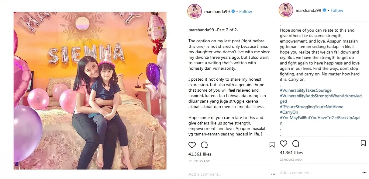 Marshanda kangen anaknya ©instagram/marshanda99