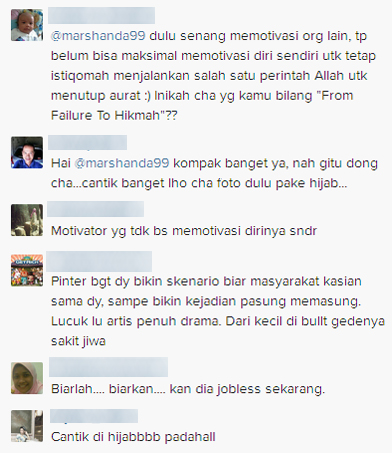 Komentar netizen mengenai foto Caca / © Instagram