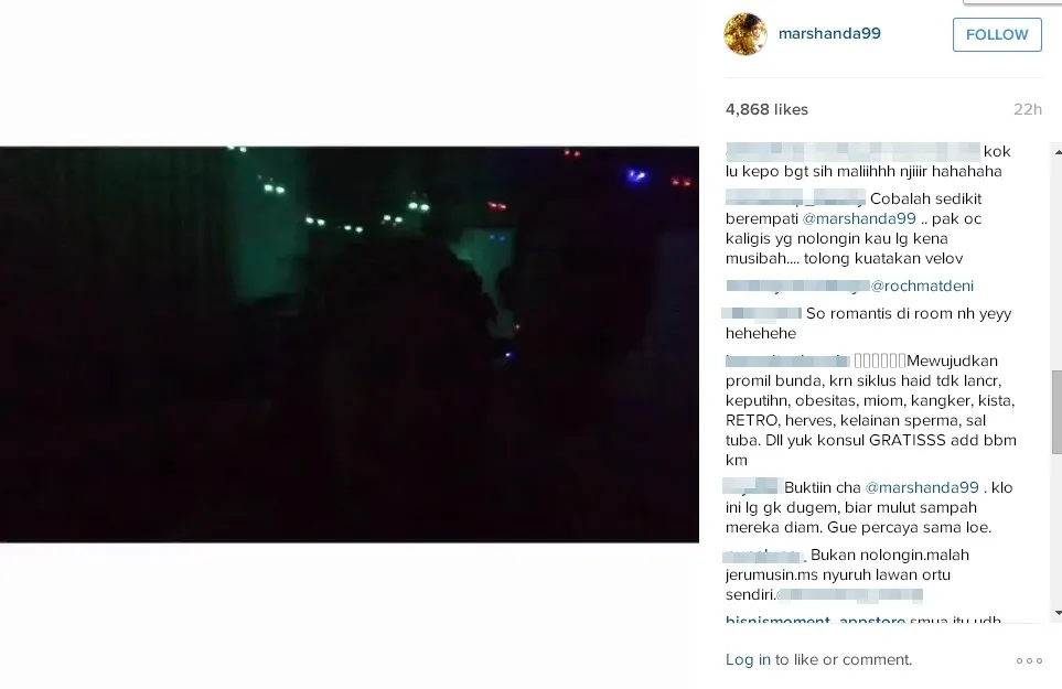 Marshanda diminta simpati dengan kasus OC Kaligis © Instagram