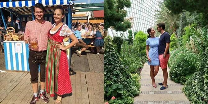Lantaran perutnya yang membuncit, Marissa sempat diduga hamil oleh netizen. Benedikt Brueggemann & Marissa Nasution. Credit: Instagram.com/marissaln