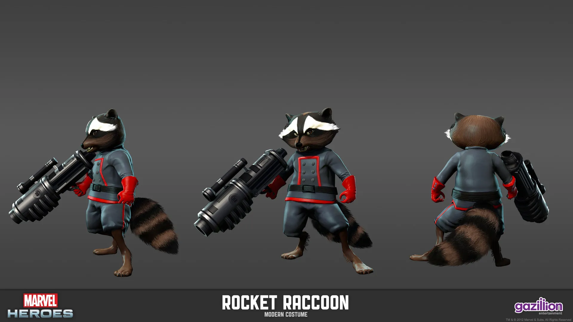 Karakter Rocket Racoon | Foto: walleh.com 