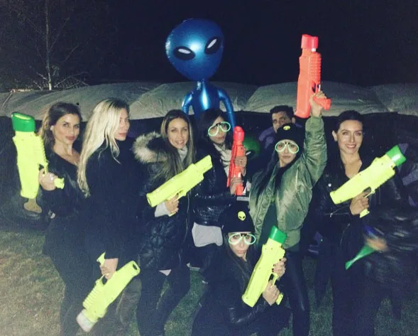 Suasana keseruan pesta ulang tahun Mason dan Reign Disick © Instagram.com/kourtneykardash