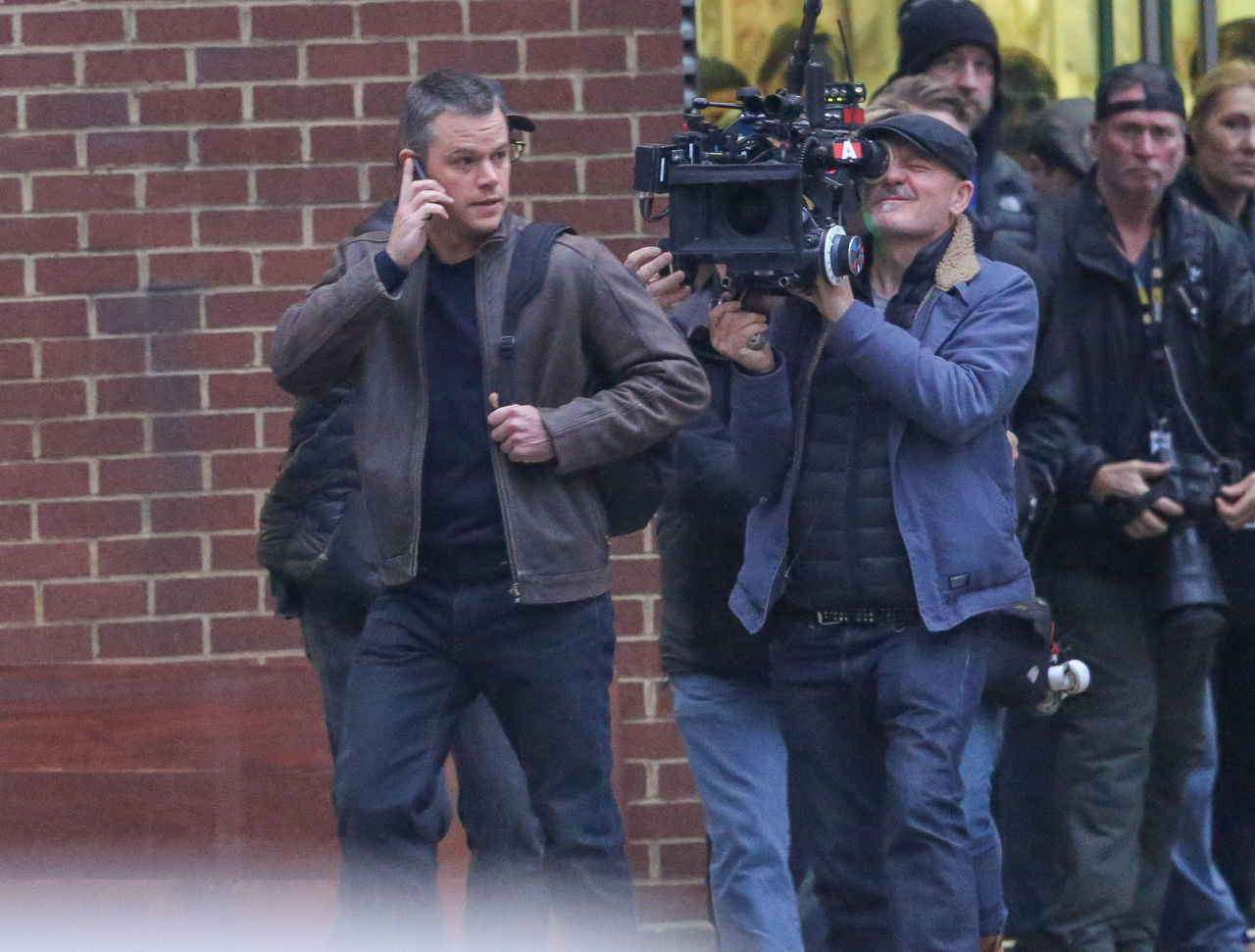 Matt Damon saat syuting BOURNE 5 di London, Inggris. ©Digitalspy/splash