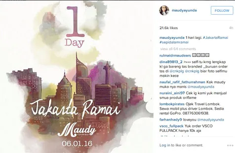 Maudy Ayunda siap untuk meluncurkan proyek barunya. Hmm, kira-kira apa ya? © instagram.com/maudyayunda