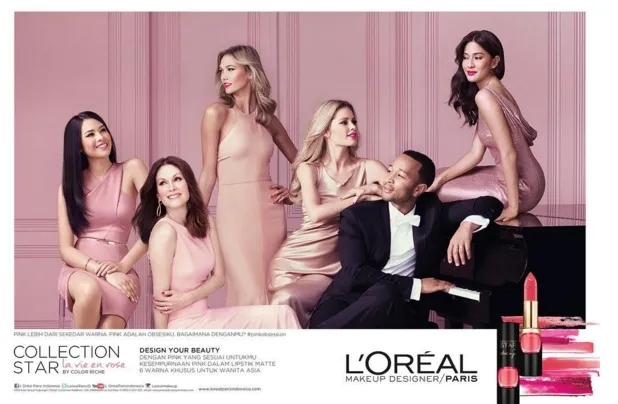 Maudy dan Dian bersama dengan para model L'Oreal lainnya © instagram.com/maudyayunda