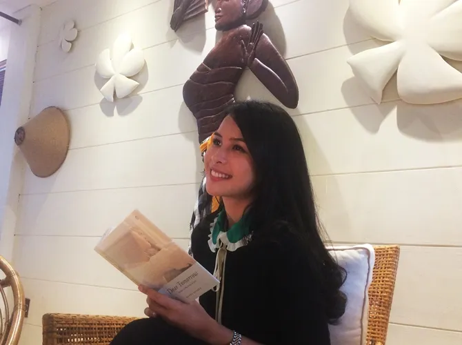 Maudy merasa bahagia karena bukunya disambut baik oleh para fans. © KapanLagi.com/Nuzulur Rakhmah