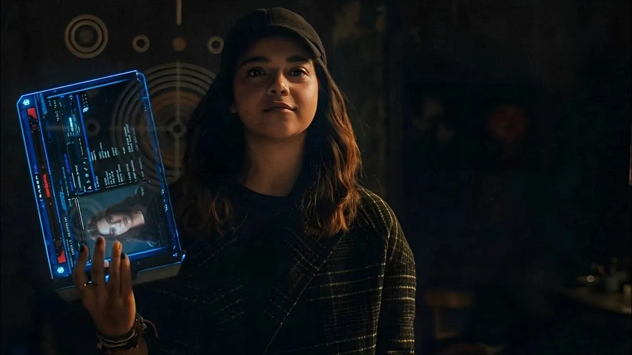 Ms Marvel meets Kate Bishop in the post credit scene of THE MARVELS.