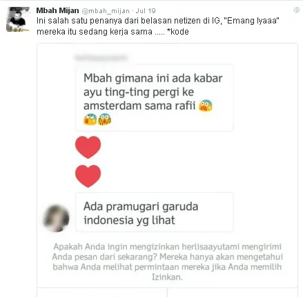 Mbah Mijan soal Ayu dan Raffi © twitter.com/mbahmijan