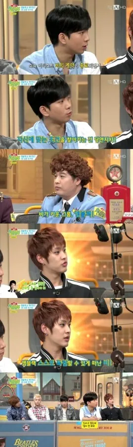 MBLAQ saat menjadi bintang tamu di Beatles Code 3D @soompi.com