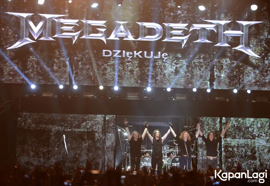 Penampilan Megadeth sukses menghibur para metalhead Indonesia © KapanLagi.com®/Bayu Herdianto