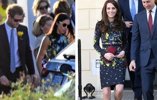 Perbandingan Gaun Kate Middleton dan Meghan Markle © Yahoo