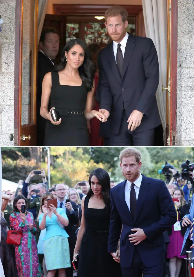 Meghan dan Harry gandengan mesra © AFP